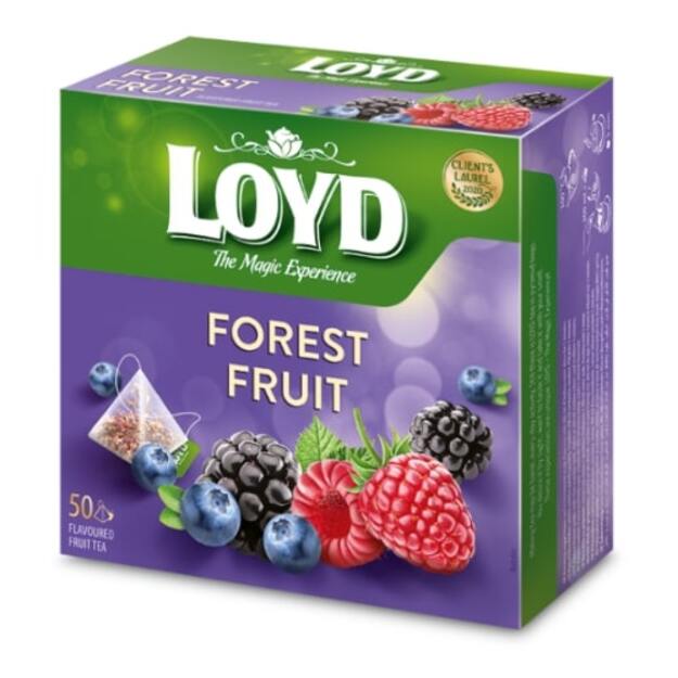 Vaisinė arbata LOYD, miško uogų skonio, 50 x 2g