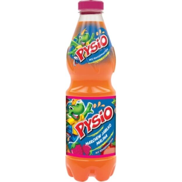 Morkų, obuolių, aviečių sulčių gėrimas PYSIO, 0,9 l D