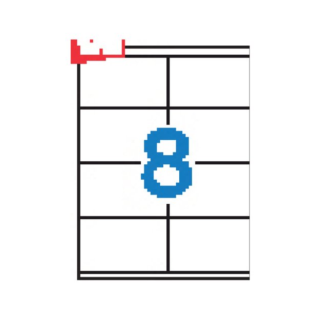 Lipnios etiketės APLI, 105 x 70 mm, A4, 8 lipdukai lape, 100 lapų, balta 1