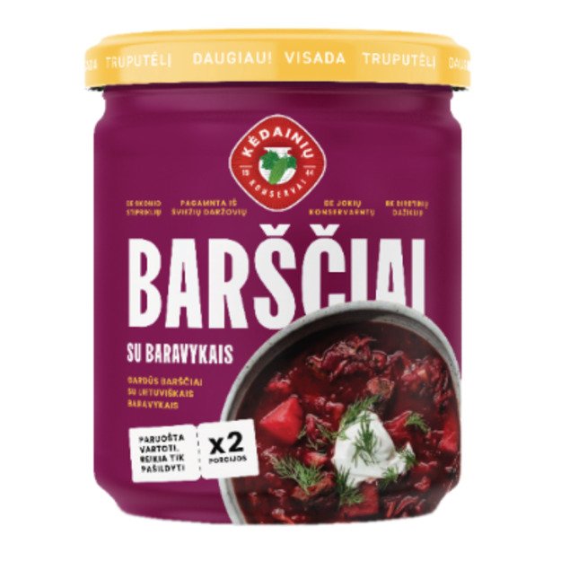 Sriuba BARŠČIAI su baravykais (paruošta vartojimui), 0,5/480g