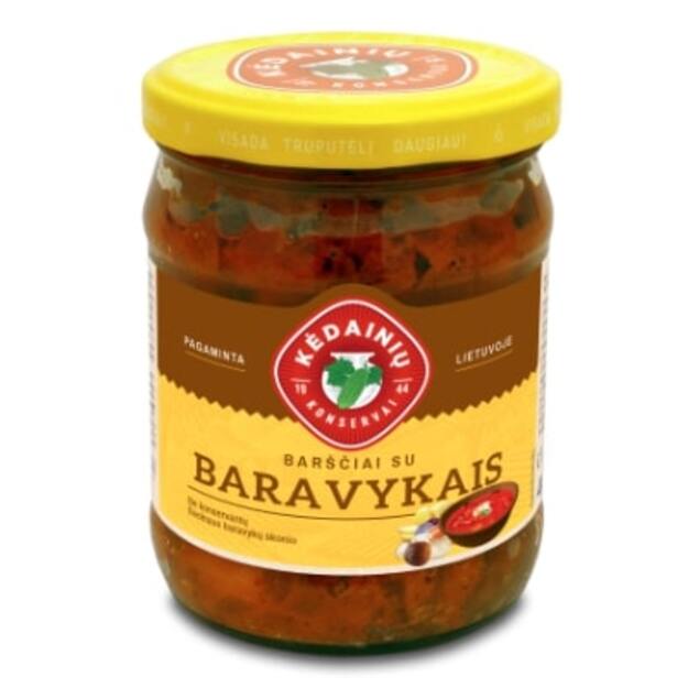 Sriuba BARŠČIAI su baravykais (paruošta vartojimui), 0,5/480g 1