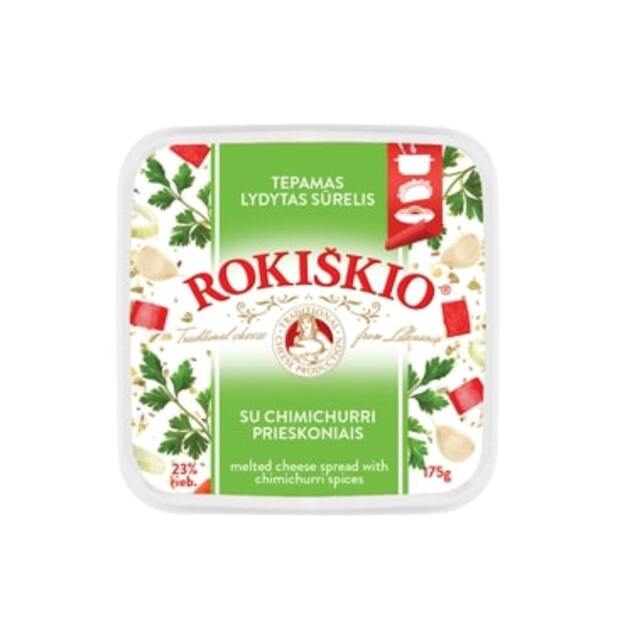 Rokiškio lydytas sūrelis su Chimichurri prieskoniais 23% 175g