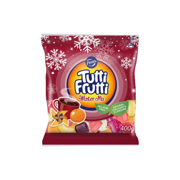 Guminukai TUTTI FRUTTI Winter Mix, rinkinys 400g