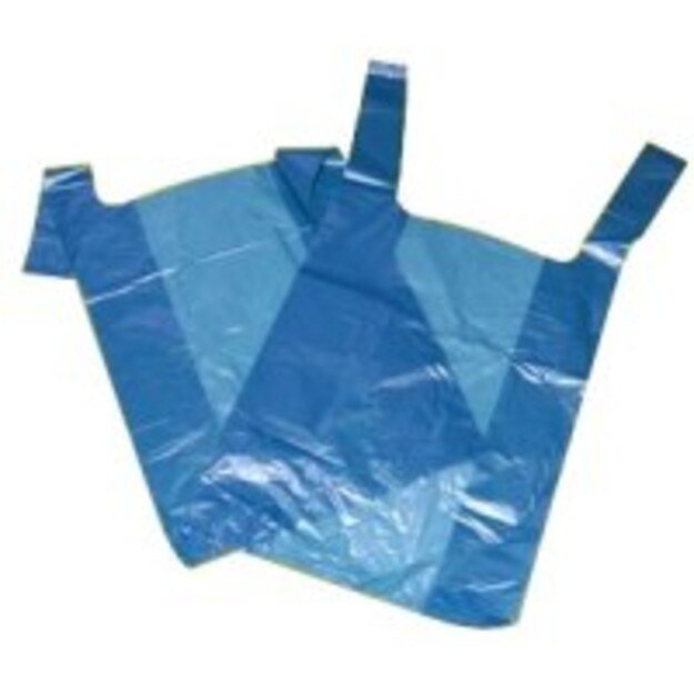 Fasavimo maišeliai su rankenelėmis, 45 / 10 x 75 cm, 16 mk, balti, 100 vnt.