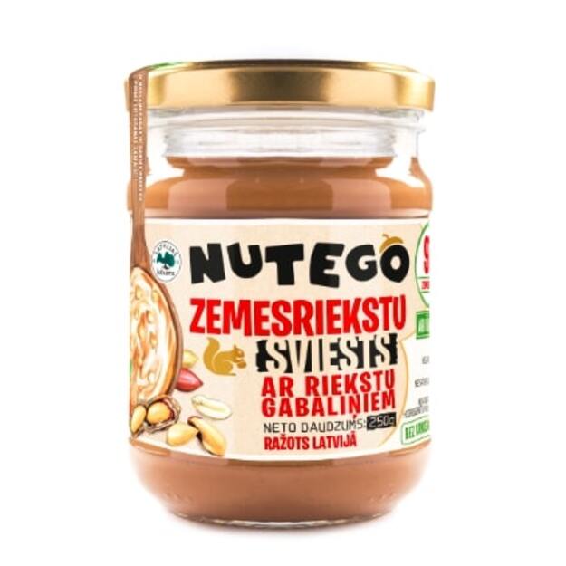 Žemės riešutų kremas NUTEGO, traškus, 250 g