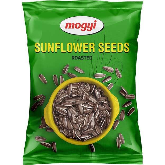 Skrudintos saulėgrąžų sėklos MOGYI, žalias pakelis, 300g