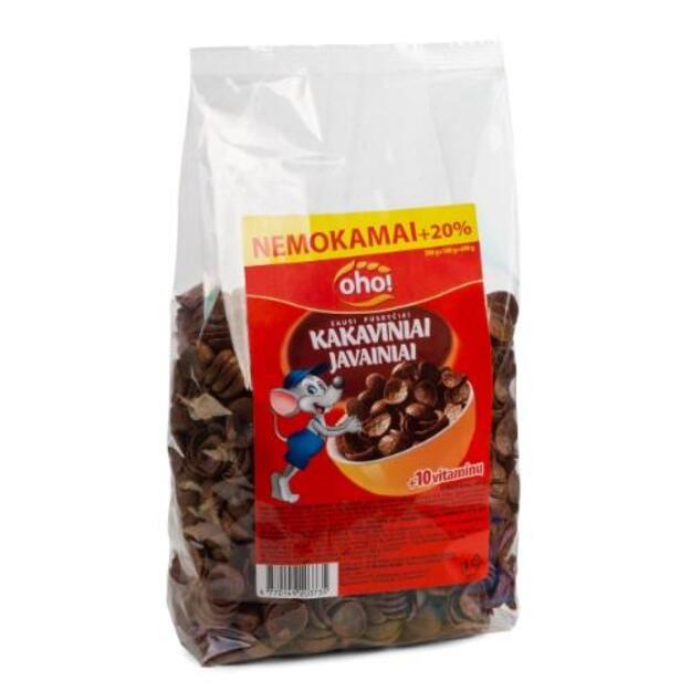 Sausi pusryčiai  OHO!  Kakaviniai javainiai, 500g