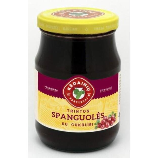 Trintos spanguolės KĖDAINIŲ, su cukrumi, 420g