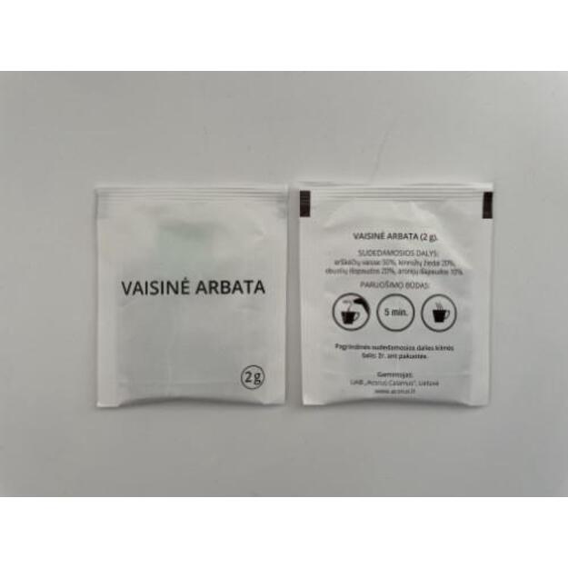 Arbata vaisinė, fasuota,2gx100vnt.
