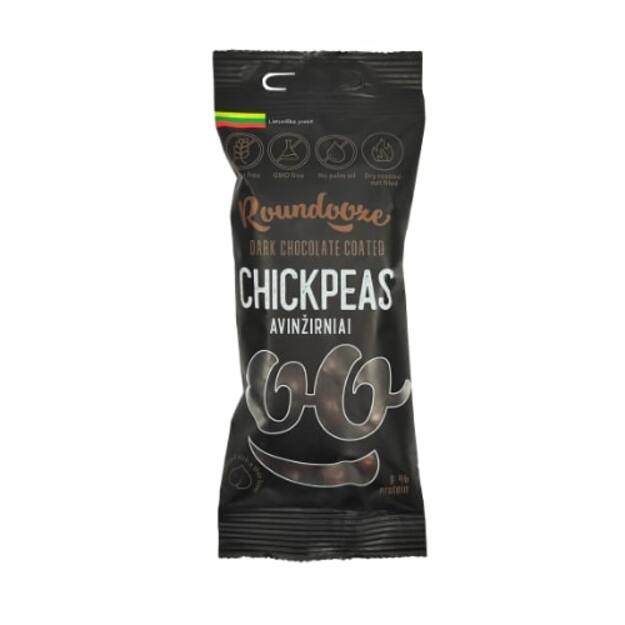 Avinžirniai ROUNDOOZE, juodajame šokolade, 50 g