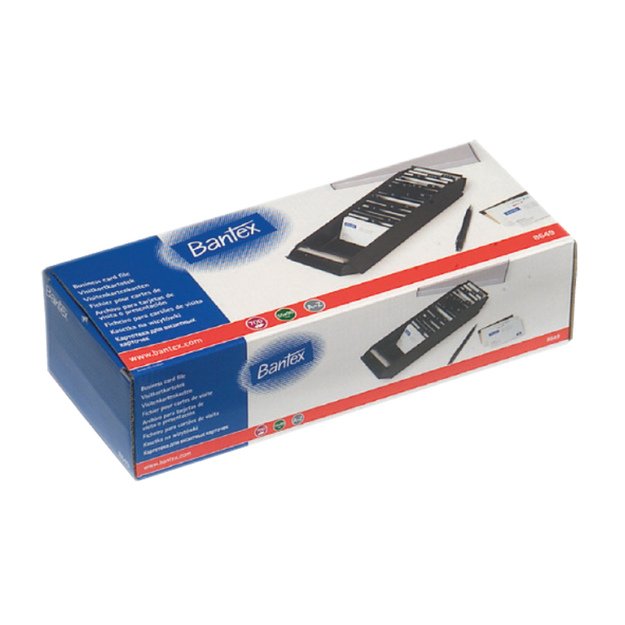 Vizitinių kortelių dėžutė BANTEX, 600 kortelių 1