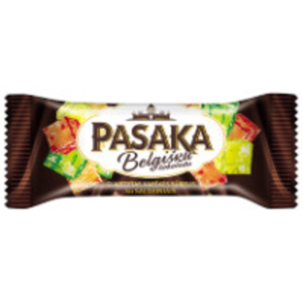 Glaistytas varškės sūrelis PASAKA, su belgišku šokoladu ir saldainiais, 20%, 40g