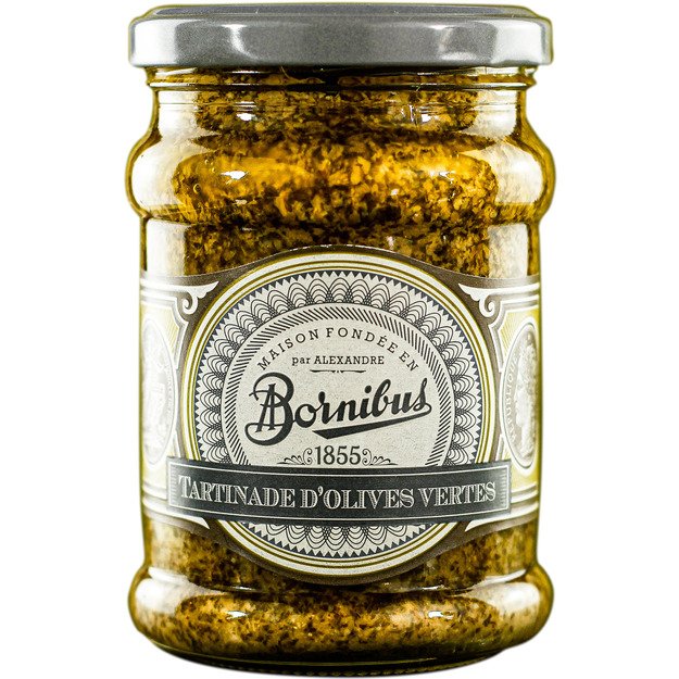 Žaliųjų alyvuogių užtepėlė BORNIBUS, 250 g