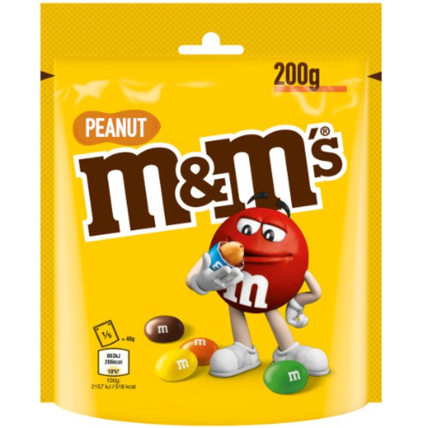 Dražė M&M s Peanut, 200 g