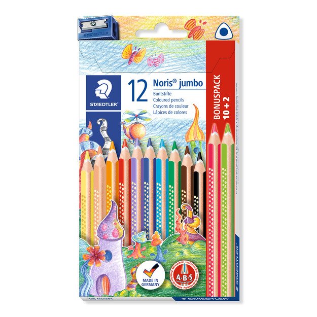 Spalvoti pieštukai STAEDTLER Noris Jumbo, 12 vnt. 1