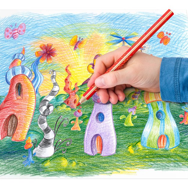 Spalvoti pie&scaron;tukai STAEDTLER Noris Jumbo, 12 vnt. 8