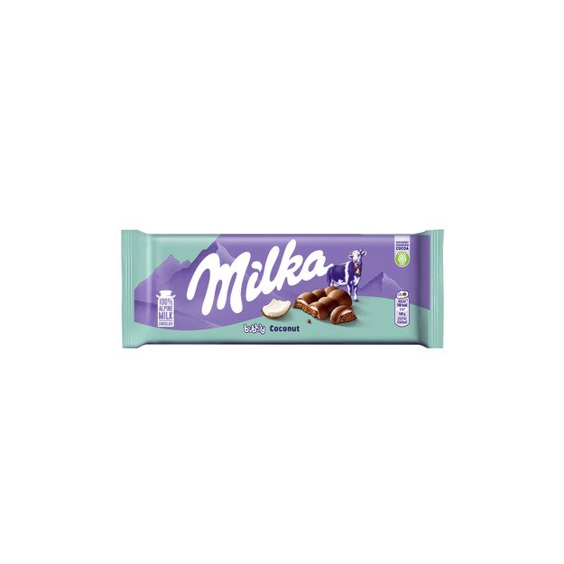 Šokoladas MILKA, Bubbly Coconut ,97g