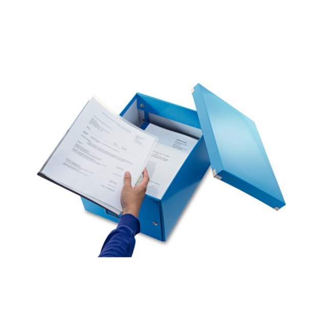 Archyvavimo dėžė LEITZ WOW, sudedama, A4, 200 x 281 x 370 mm, šviesiai mėlyna 1