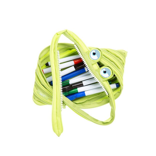 Penalas-pieštukinė ZIPIT Wildlings Jumbo Pouch, ZTMJ-WD-ALI, žalios sp. 4
