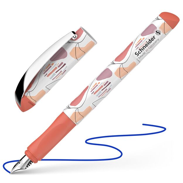 Plunksnakotis SCHNEIDER Glam, plastikinis greipfrutinis korpusas, mėlynas rašalas 4