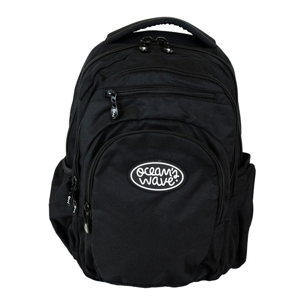 Kuprinė OCW su užtrauktukais, juoda, 45.5x35x20 cm