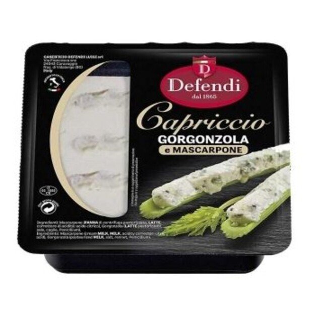 Minkštasis sūris Mascarpone e Gorgonzola, su mėlynuoju pelėsiu, 200 g