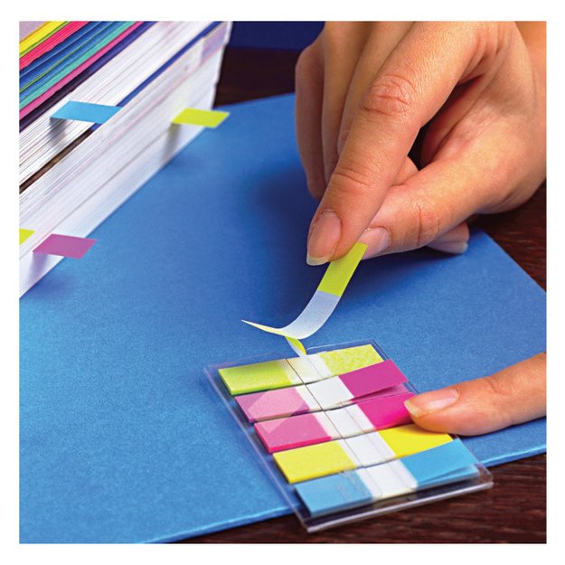 Lipnūs žymekliai Post-it, 11,9 x 43,2 mm, 5 spalvos 1