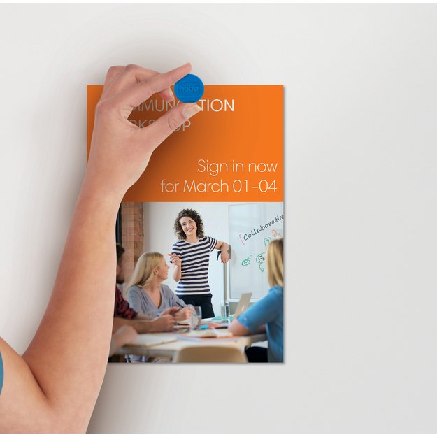 Magnetai NOBO, 20 mm, 8 vnt., mėlyna sp. 4