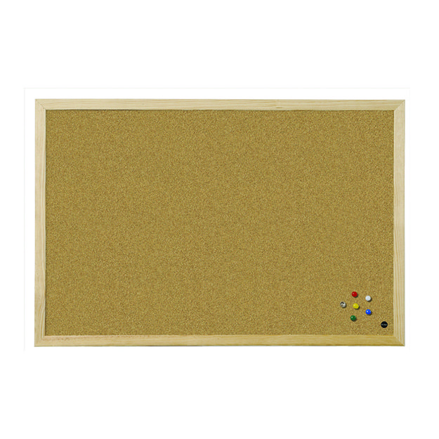 Kam&scaron;tinė lenta BI-OFFICE BUDGET 60x40, pu&scaron;ies rėmas