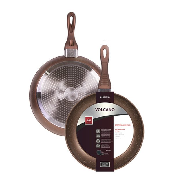 Keptuvė VOLCANO, nesvylanti danga, aliuminis  4 mm, D 28 cm, H 5 cm, vnt