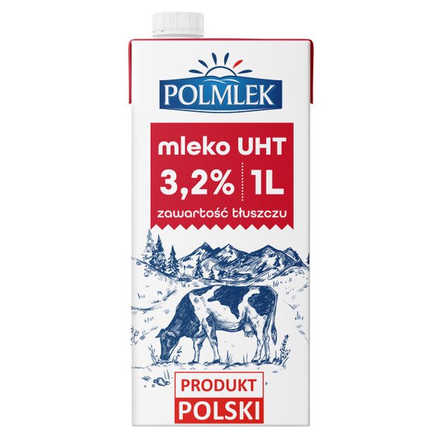 Pienas POLMLEK, 3,2 %,  UAT, 1l