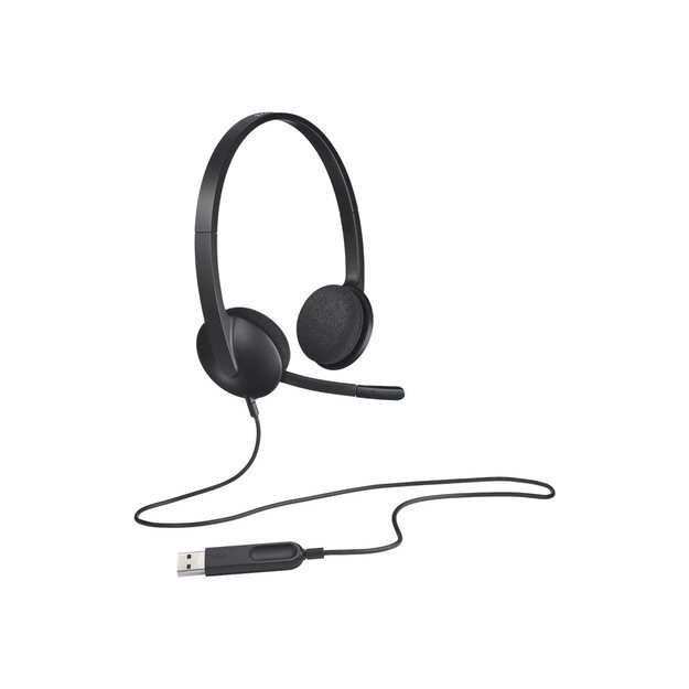 Ausinės Logitech H340 USB (981-000475), juodos 6