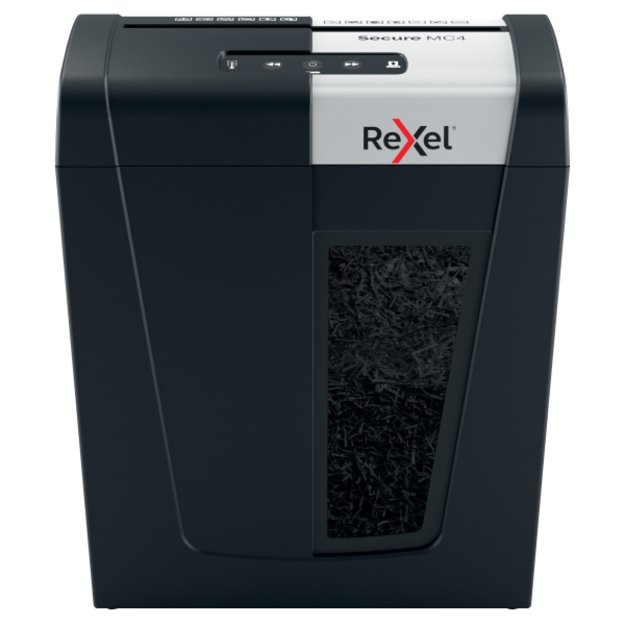Dokumentų naikiklis Rexel Secure MC4, Whisper-Shred&trade;, P-5, 2x15mm, 14L 2