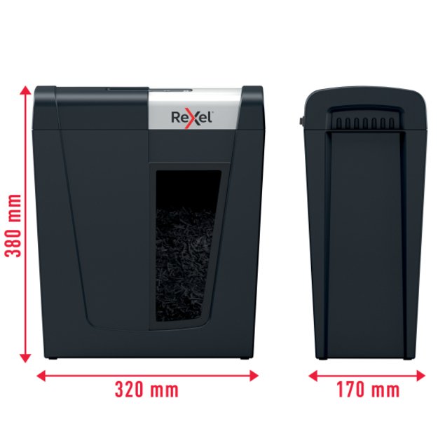 Dokumentų naikiklis Rexel Secure MC4, Whisper-Shred&trade;, P-5, 2x15mm, 14L 6
