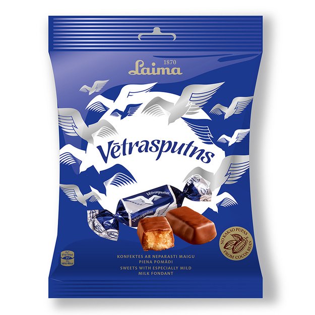 &Scaron;okoladiniai saldainiai LAIMA, 160 g