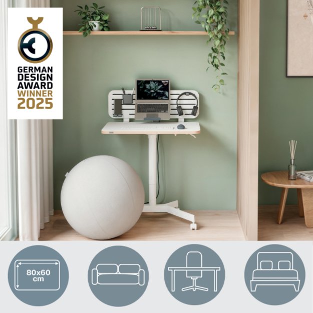 Kompakti&scaron;kas Leitz Ergo sėdėjimo-stovėjimo stalas 1