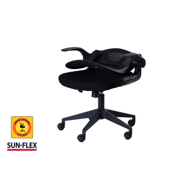 Reguliuojamo aukščio kėdė SUN-FLEX®HIDEAWAY CHAIR,  91-101 cm, juodas rėmas, juoda sėdima vieta 2