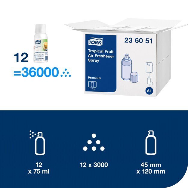 Oro gaiviklis TORK PREMIUM, 75ml., vaisių kvapo 3