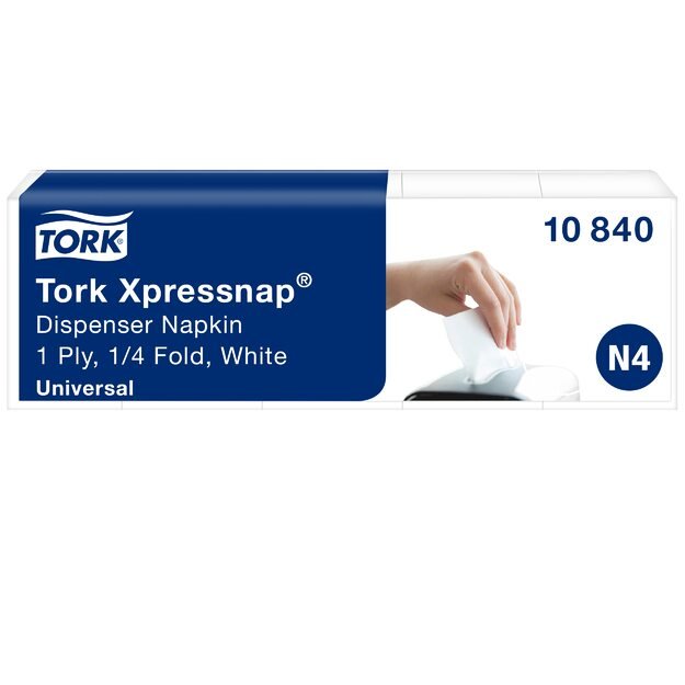 Stalo servetėlės TORK UNIVERSAL N4, 10840, balta sp., 21.6x33cm, 5 vnt./pak. 2