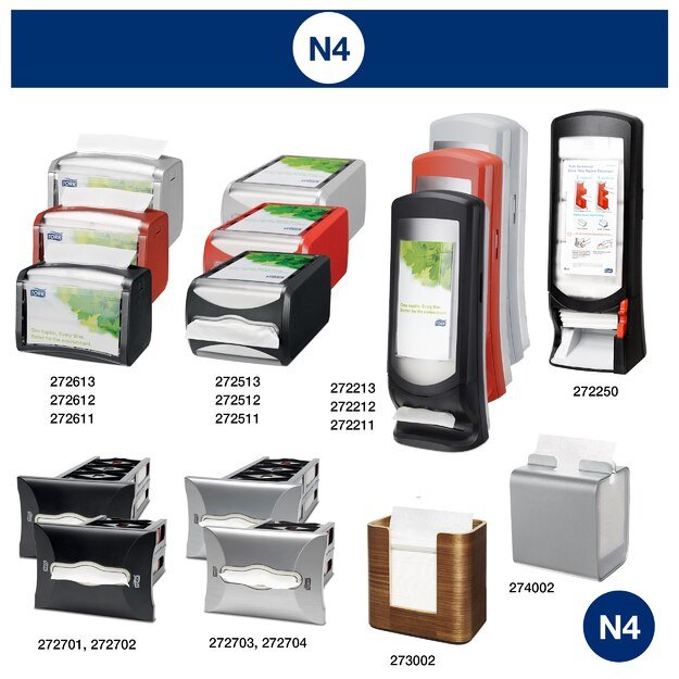 Stalo servetėlės TORK UNIVERSAL N4, 10840, balta sp., 21.6x33cm, 5 vnt./pak. 5