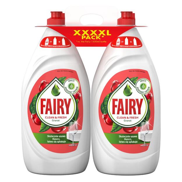 Indų ploviklis FAIRY Pomegranate, 2x1350ml