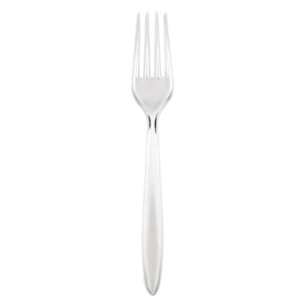 Vienkartinės šakutės SUPERIOR, PS, skaidrios, 17 cm, 50 vnt