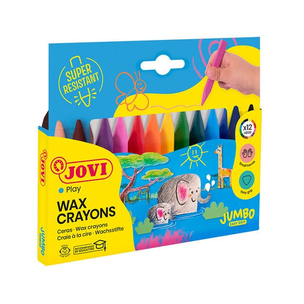 Tribriaunės vaškinės kreidelės JOVI TRIWAX 1