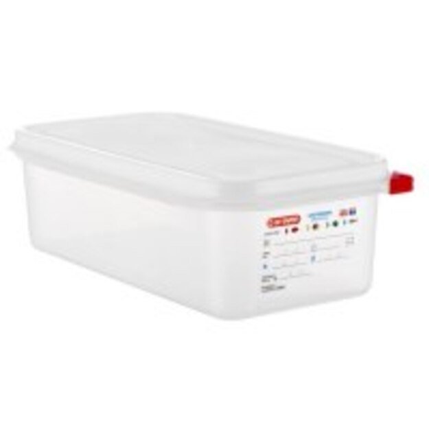 Gastro talpa AIRTIGHT GN1/3, su dangčiu, PP, 4 l, H 10 cm, vnt