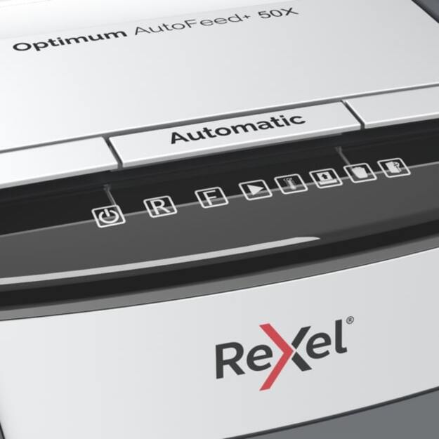 Automatinis dokumentų naikiklis Rexel Optimum Autofeed 50X, 4x28mm, P4, 20l 8