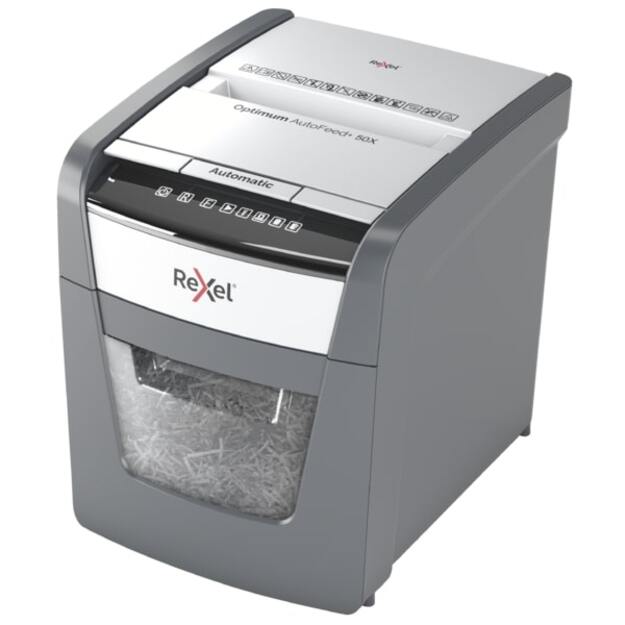 Automatinis dokumentų naikiklis Rexel Optimum Autofeed 50X, 4x28mm, P4, 20l 5