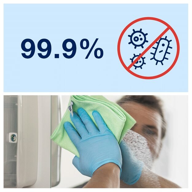 Šluostė TORK, mikropluoštas, universali, raudona, 30,5 x 30,5 cm, 6 vnt,183603 3