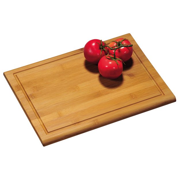 Lentelė pjaustymui, su grioveliu, bambukas, 38 x 28 cm, H 1,6 cm, vnt