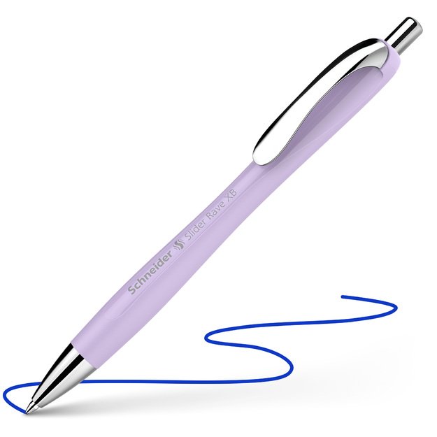 Tu&scaron;inukas SCHNEIDER SLIDER RAVE, 755 XB, violetinis korp., mėlynas ra&scaron;.