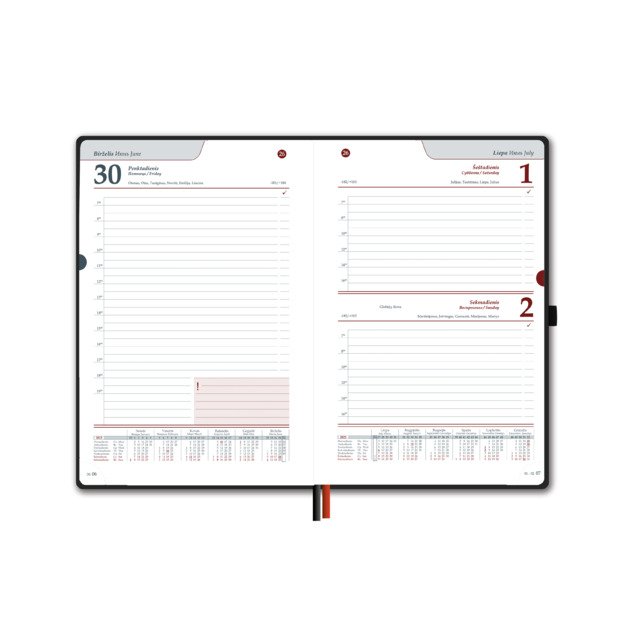 Kalendorius FASHION SPECIAL EDITION, 2026, PU, A5, vyšninės sp. LT 1